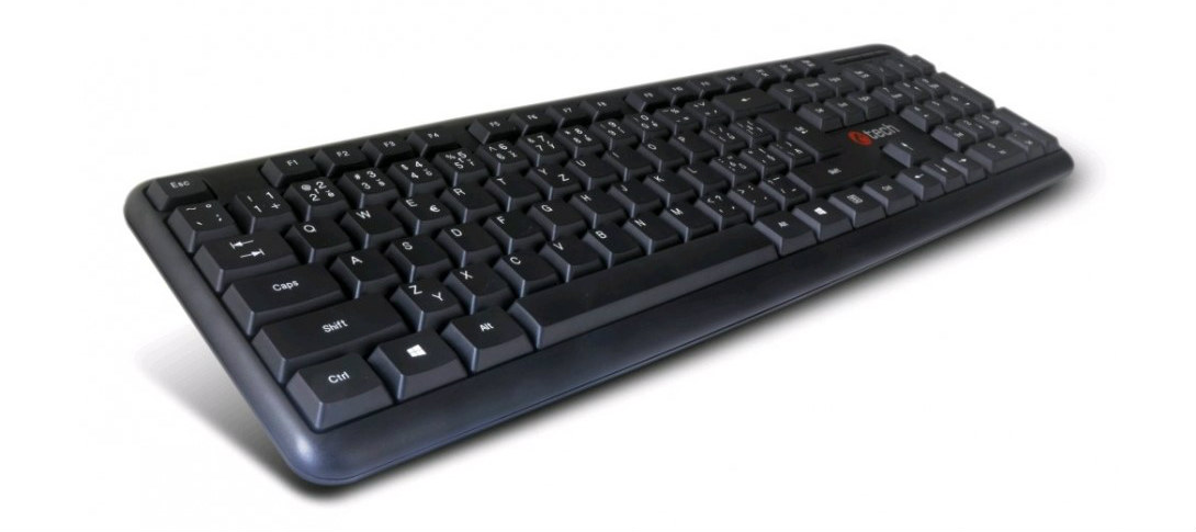 C-Tech klávesnice KB-102 USB, slim, CZ/SK - Black